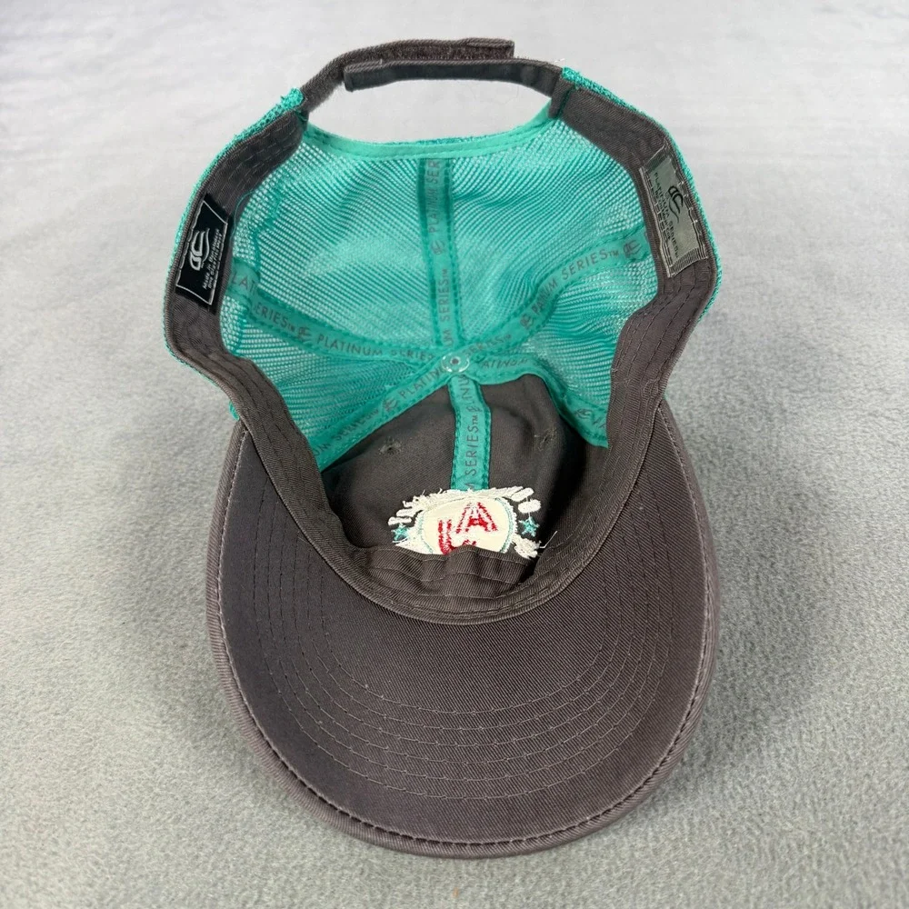Alan Jackson Signed Gone Country Trucker Hat Grey Teal Outdoor Cap Tour Hat - Picture 6 of 9